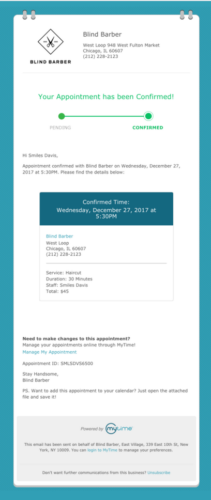 confirm appointment email example