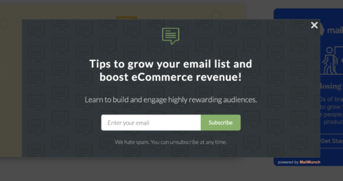 building your email list | generating leads for small business