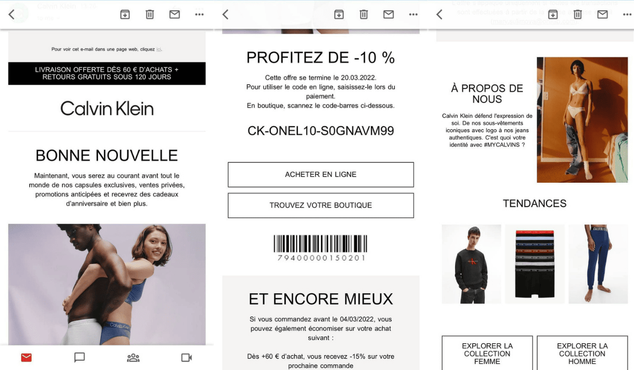 Calvin klein hotsell website promo code