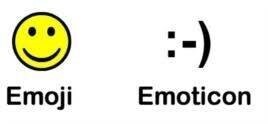 Emoji versus emoticon erinevus