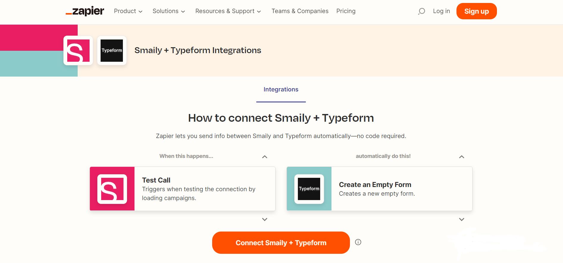 How to connect Smaily and Typeform