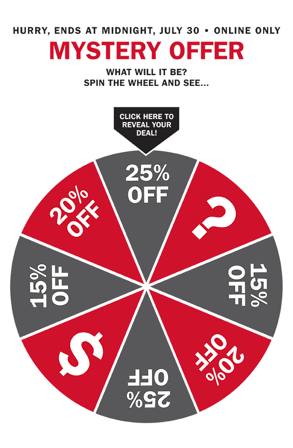 Spin the wheel email