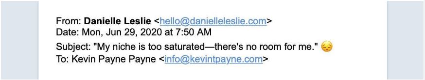 Danielle Leslie Email Example