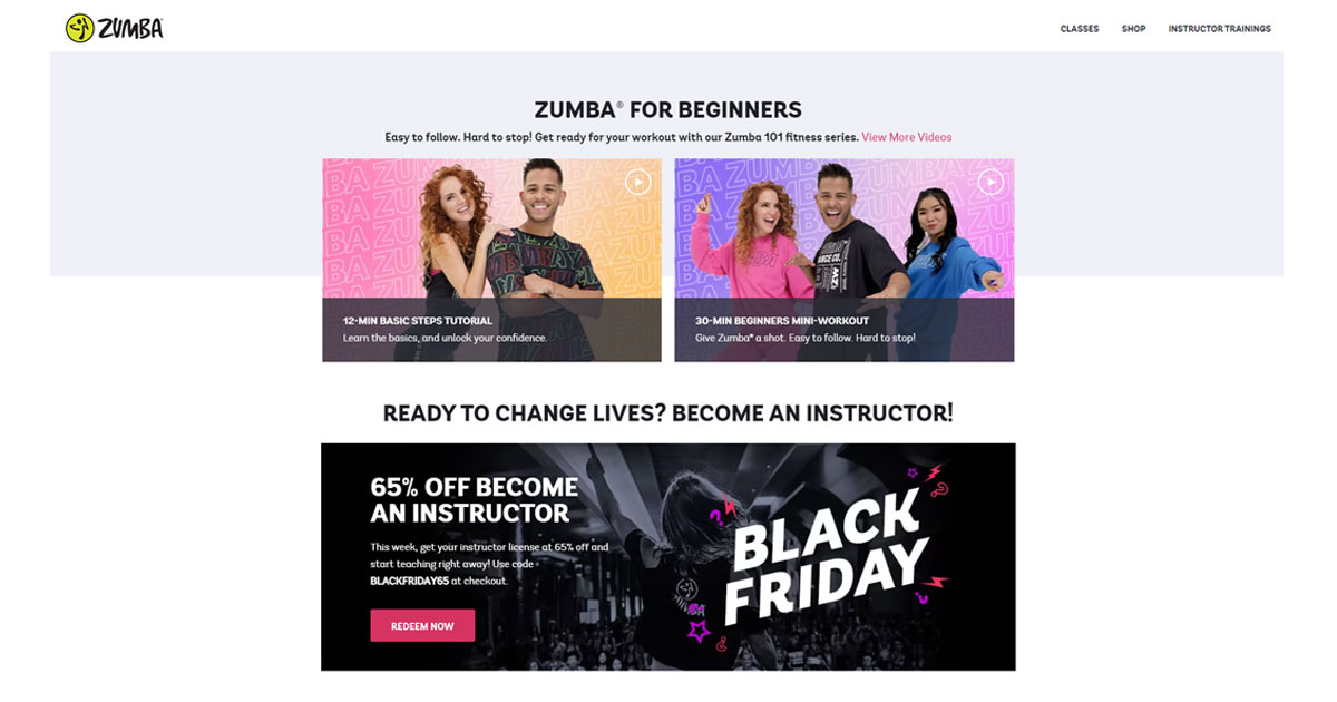 Email marketing case - Zumba