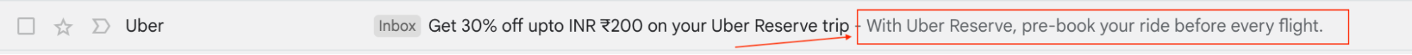 Uber offer AIDA email