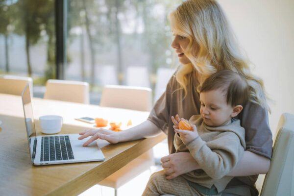 Email Marketing for Parents - Mother Working From Home