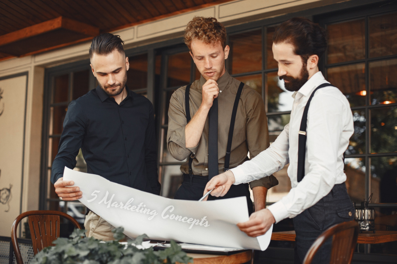 Businessmen looking at a graph, exploring 5 marketing concepts for email marketing