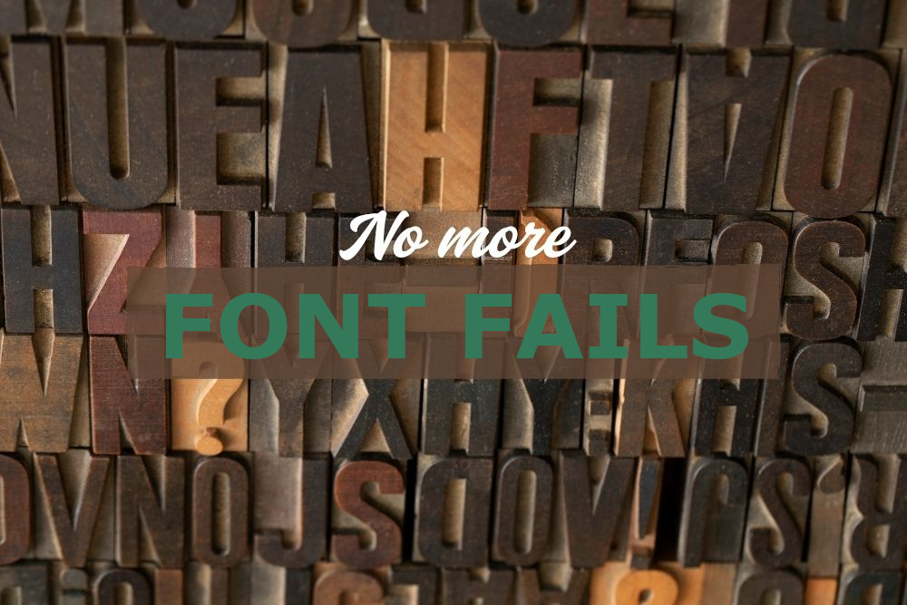 Using Web Safe Fonts