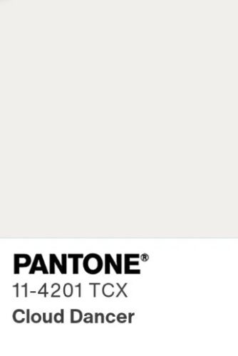 Pantone colour 2026 - Cloud Dancer